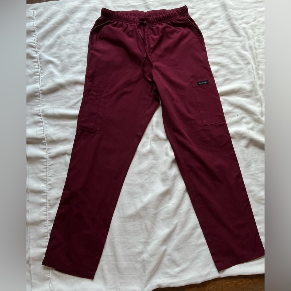 Scrub pants/ XS / maroon/ DAGACCI
